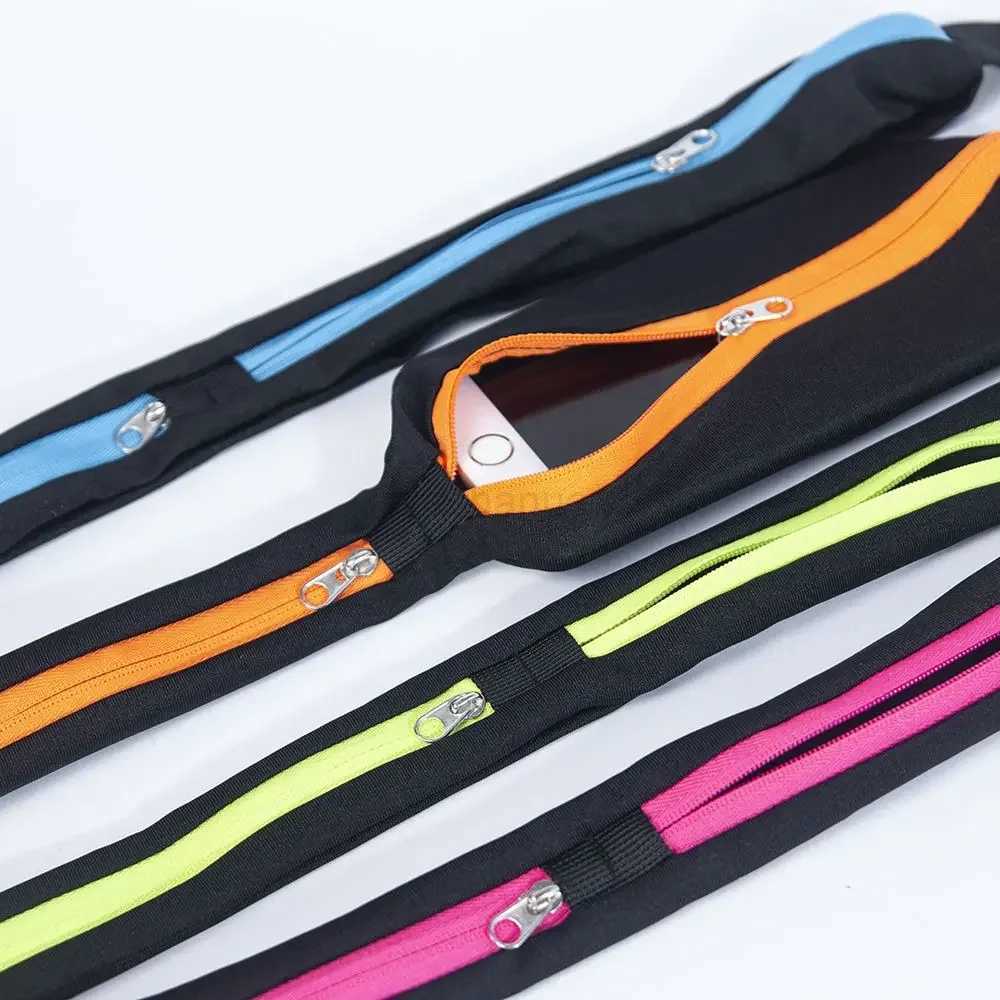 Portable Adjustable Anti-theft Jogging Waist Bags Cycling Mobile Phone Holder Invisible Pocket Waterproof Pack Sports Belt BagXJ240720