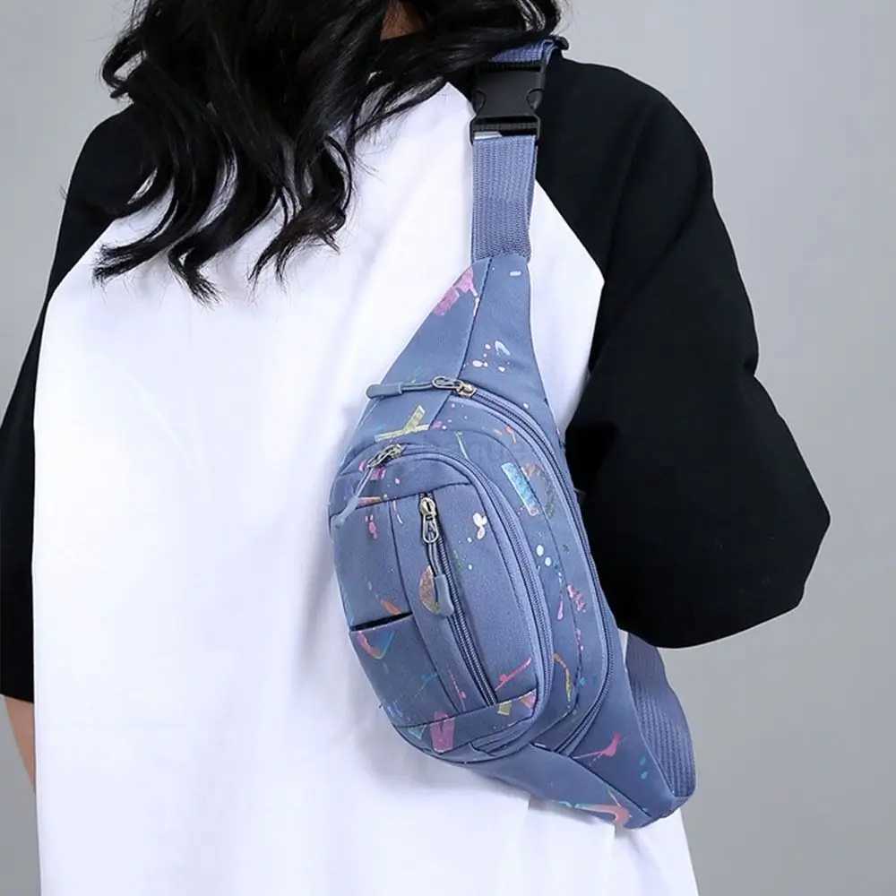 Fashion Hot Stamping Letters Outdoor Running Chest Bag Sport Waist Bags Multifunctional Women Waterproof Crossbody Shoulder BagsXJ240720