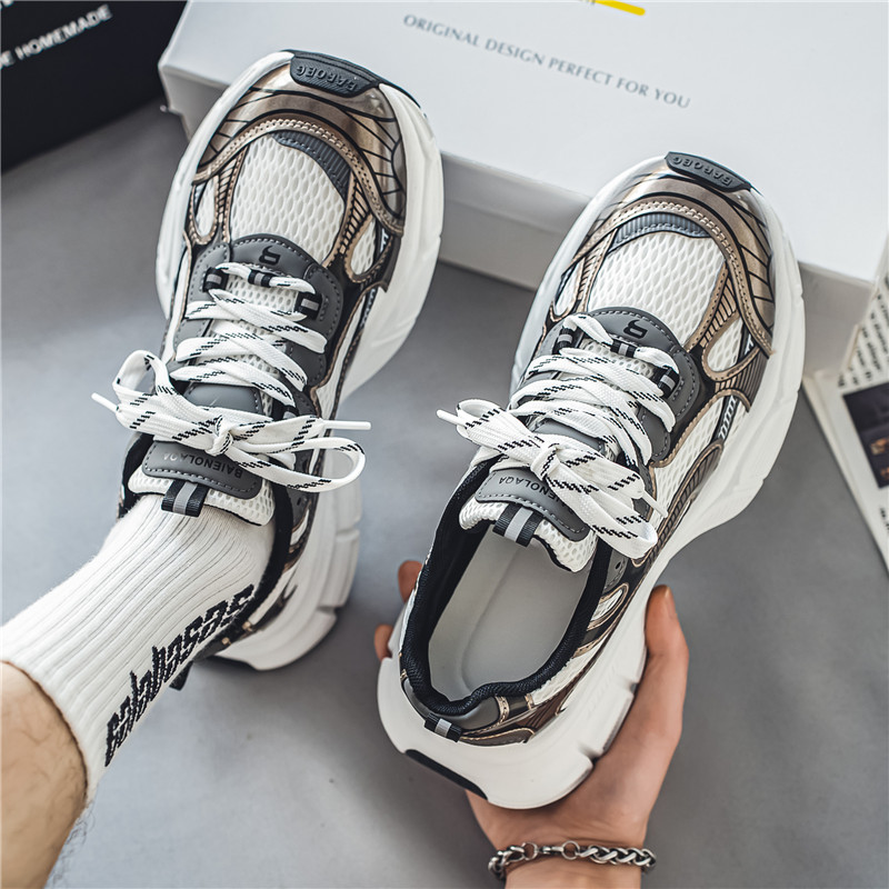 Mesh breathable thick sole height increasing casual versatile sports shoes