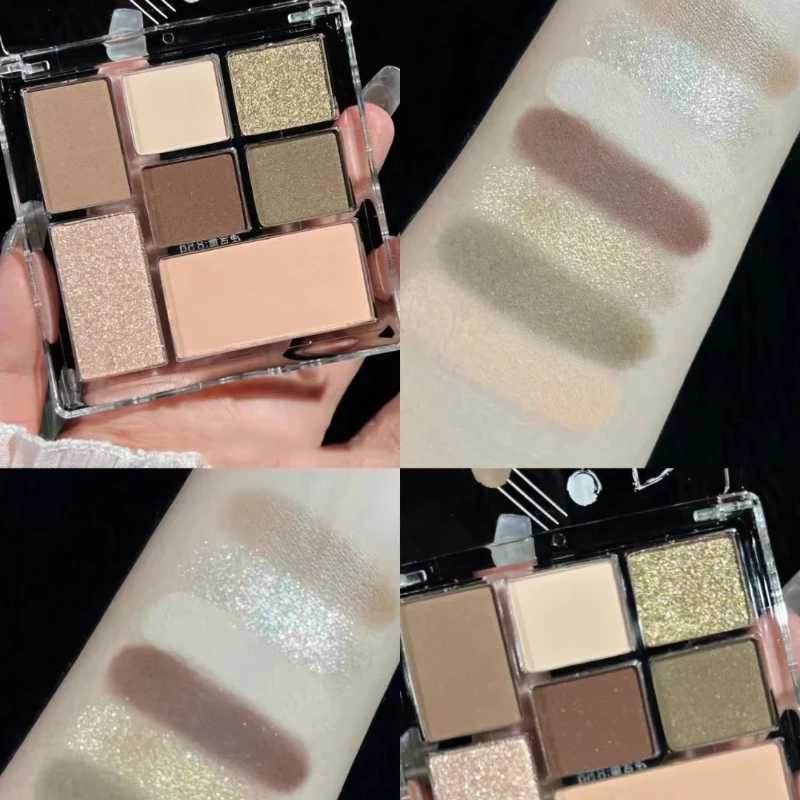 7 Colors Eyeshadow Palette Pearly Matte Earth Color Eyeshadow Portable Shiny Long Lasting Natural Eyeshadow Eye Makeup Cosmetic zxx240720