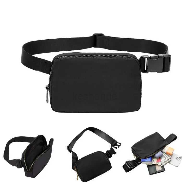 Men And Women Casual Outdoor Sports Large Capacity Waterproof Chest Bag Nylon Waist Bag Mobile Phone Bag Messenger BagXJ240720