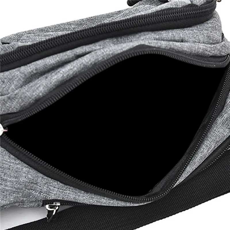 Women Men Waist Bag Chest Pack Waterproof Outdoor Sports Bag Canvas Pouch Korean-style Fanny Pouch Crossbody Banana BagXJ240720