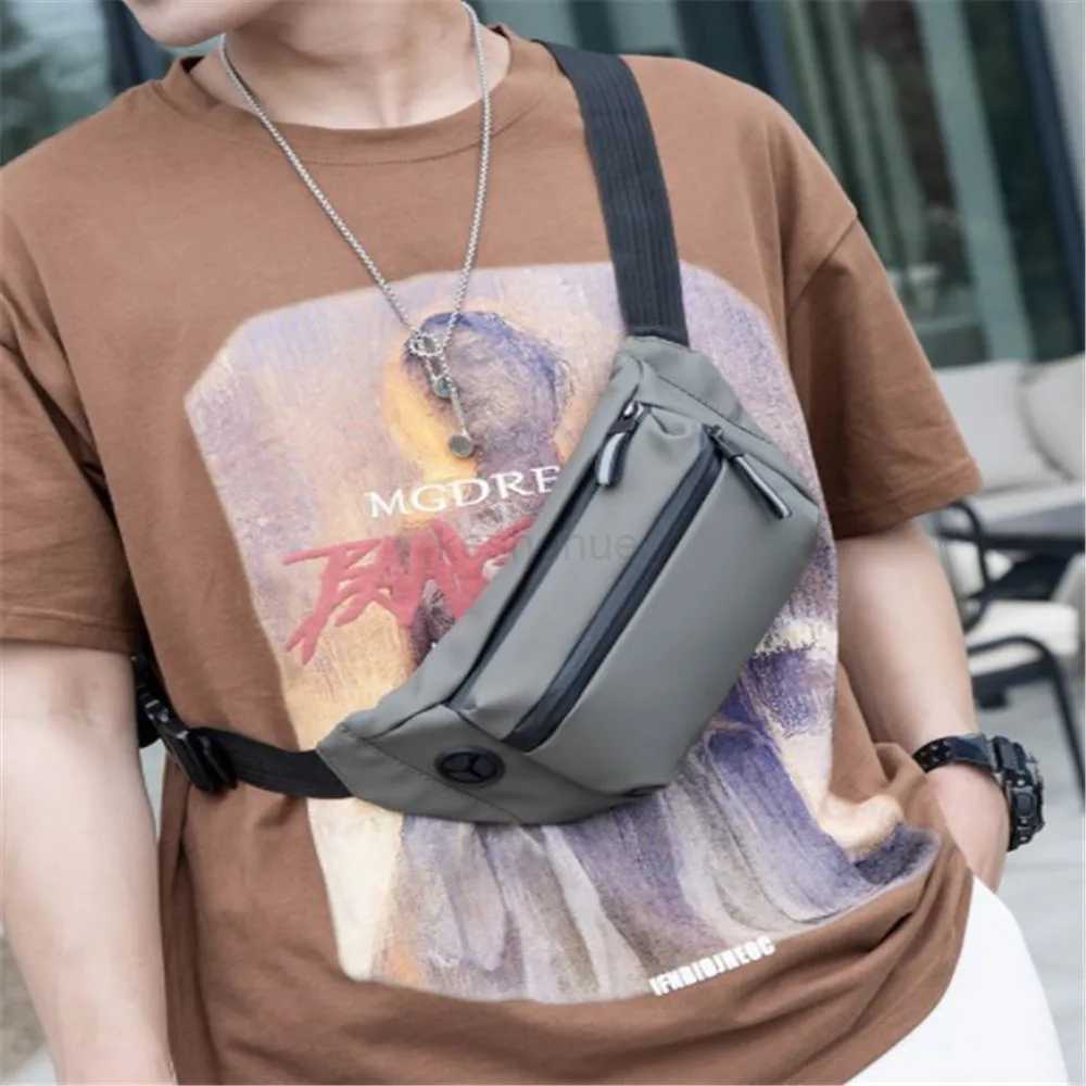 New Outdoor Waist Bag Men Waist Bum Bag Running Jogging Belt Pouch Zip Fanny Pack Mobile Phone Bag Travel Oxford Cloth Chest BagXJ240720