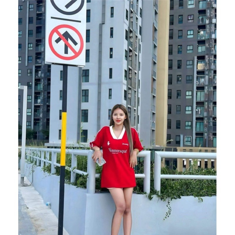 High Street Retro Letter ing Contrast Color Half-Sleeved T-Shirt Women Loose Trendy oversize J