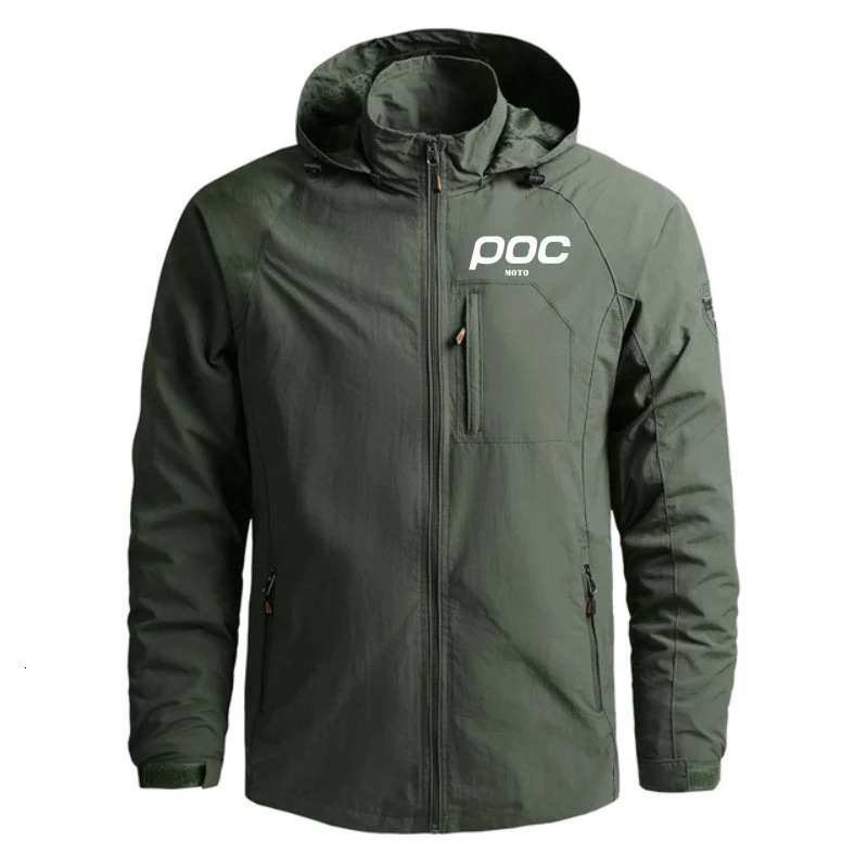 MOTO POC Cycling Jacket Hoodie Windproof Motocross Bicycle Clothes Outdoor Sports Mtb Jacket Bike Breathable Men Windbreake 240719