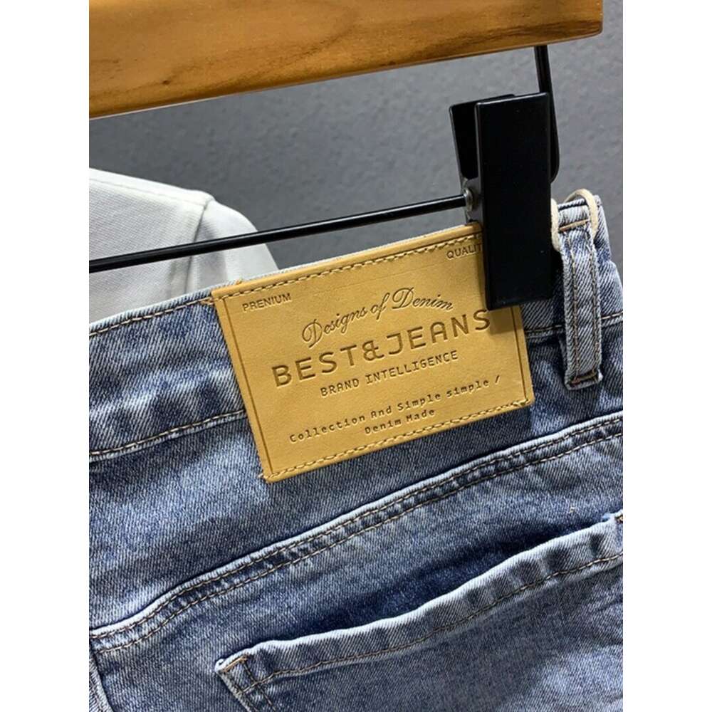 Men's torn denim shorts Korean version new high-quality trend old dad thin section of the Harlan handsome teenage men's pants