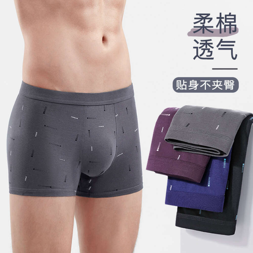 New 3D Pure Cotton Men's Printed Boxer Underwear Underwear Mutande Boxers for Men Designer Underwear Mens Underwear