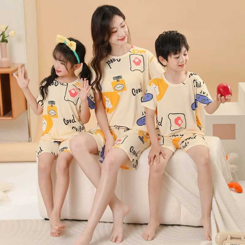 Childrens Pajama Set 2-piece cartoon Childrens Pajama Baby Pajama Summer Cotton Pajama Baby240716