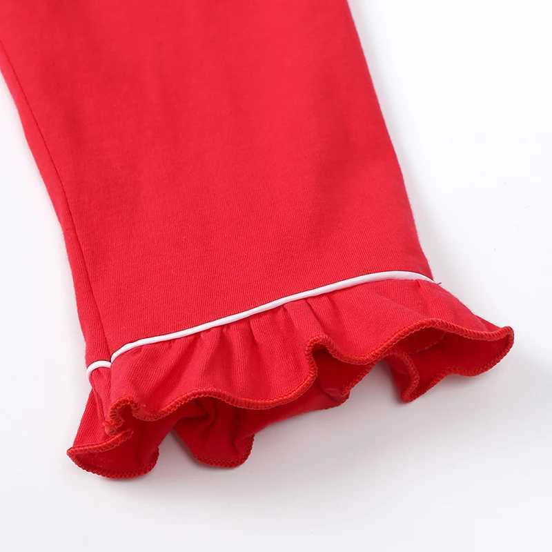 Childrens clothing set childrens pajamas set new style casual clothing Christmas clothing pleated baby pajamas set cotton pajamasW240716