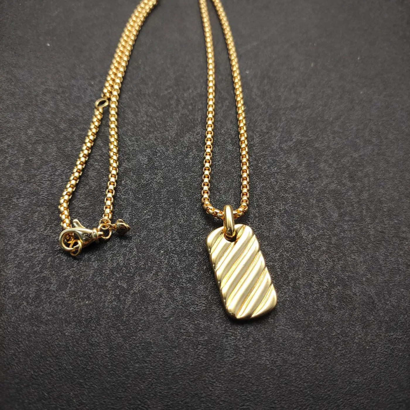 3mm 50CM Long Necklace Women And Men Chain Pendant Collar Gold Silver Pendant Fashion Desing 240719 - view 3