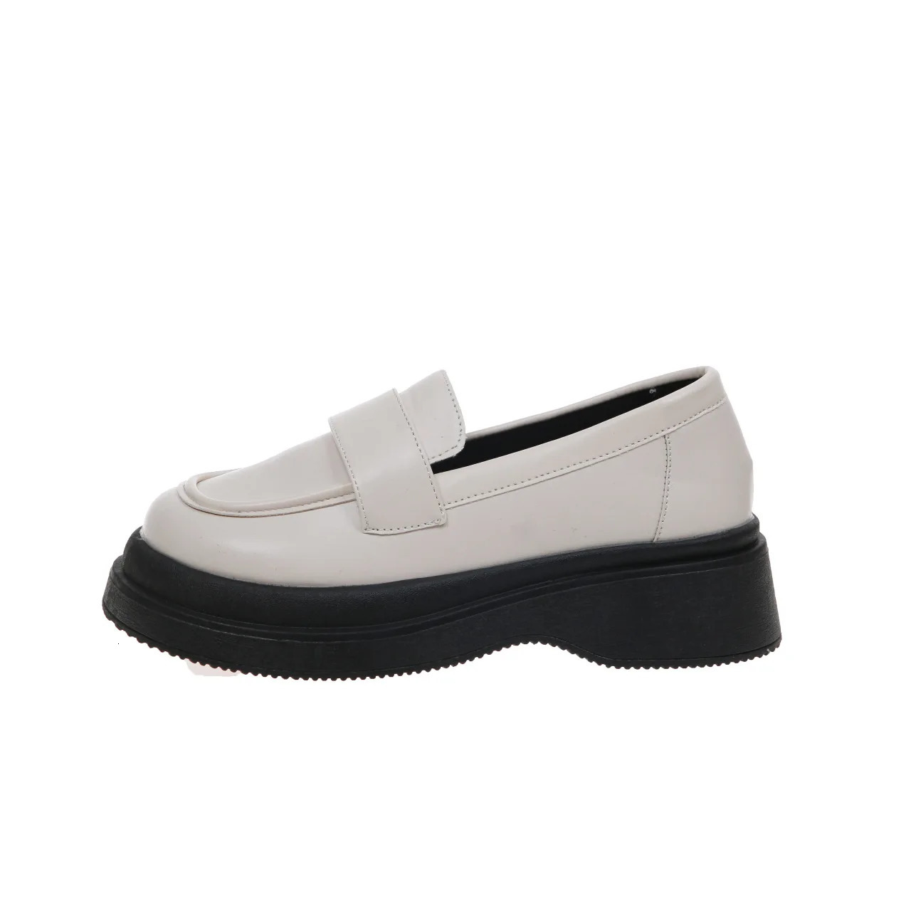 Womens Loafers Shoes Slip-on Female Footwear Casual Sneaker Black Flats Oxfords Soft Round Toe British Style Slip On Dress S 240708