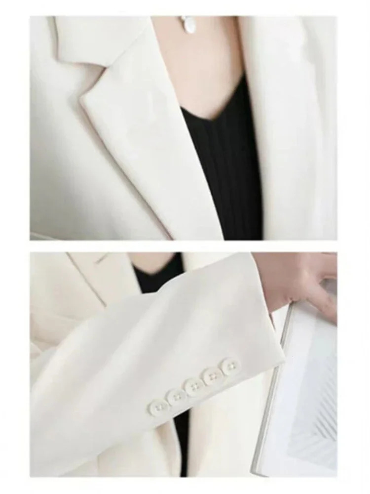 Office Lady Blazer for Women Elegant Stylish Classy Korean Style Womens Blazers Coats Spring Casual Top Women Jacket Clothing 240715