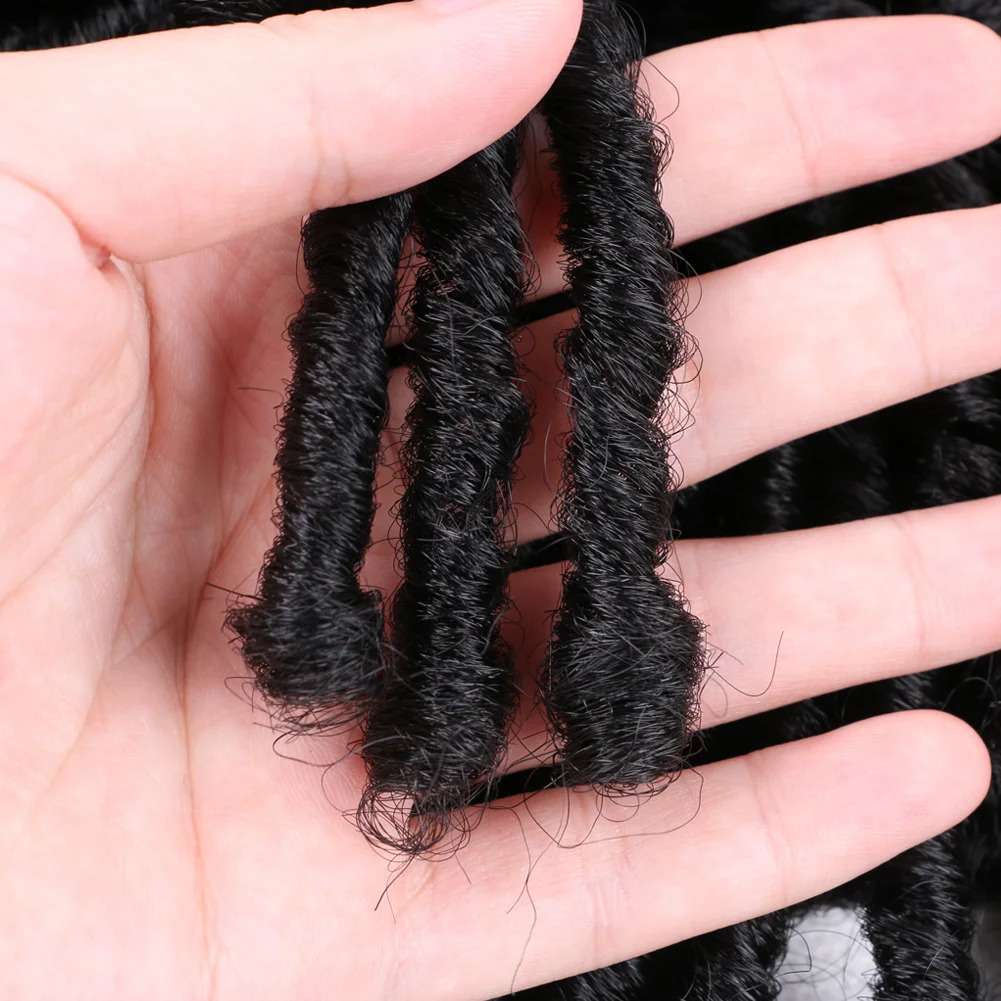 Synthetic Locs Braided Half Dreadlock Topper Wig Short Dreadlocs Hair Toupee Afro Wigs For Black Women and Men 240719