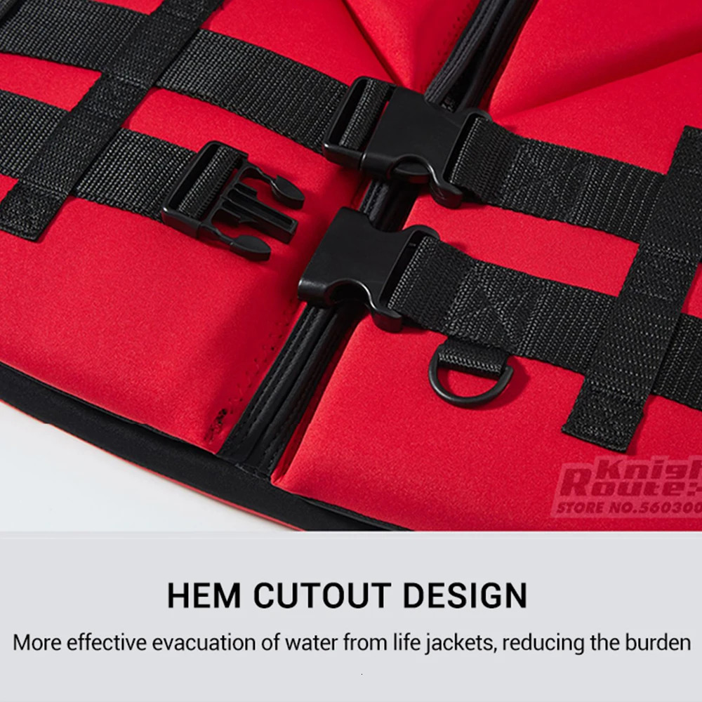 Life Jacket Adults Vest Surf Motorboats Ski Kayak Fishing Wakeboard Raft Rescue Boat Drifting Safety Swimming 240716