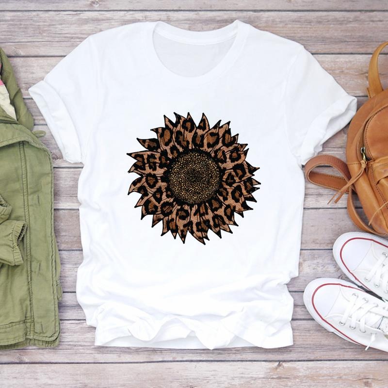 Women Clothing Short Sleeve Female Coffee Love Style 90s Casual Clothes Fashion Print T-shirts Top Graphic Tee