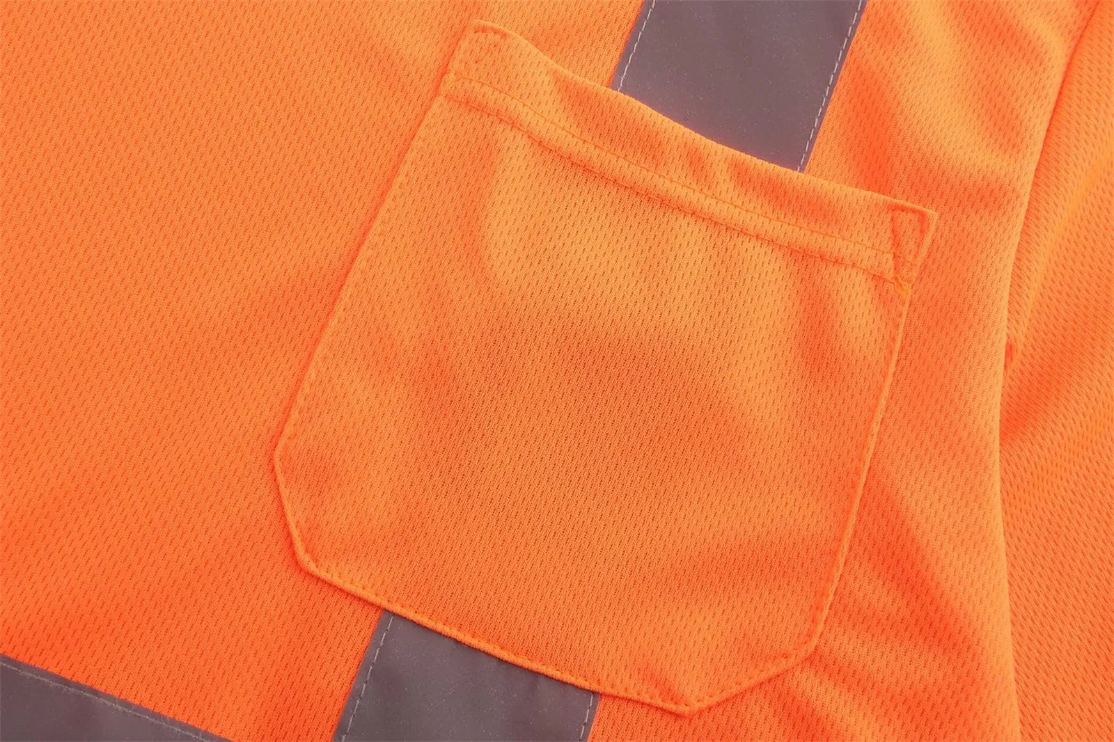 Mens T Shirts Short Sleeve Men High Vis Reflective Shirt Long Mesh Work With Lady Swim 240715