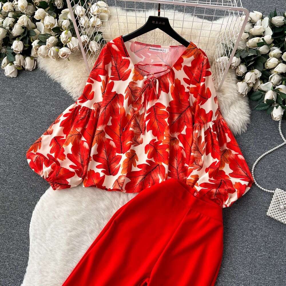 Designer Two Piece Set Women Scrubs for Women Uniform New Product High Elasticity Long Non-ironing Printing Leisure Time Sexy Self-cultivation Waist L