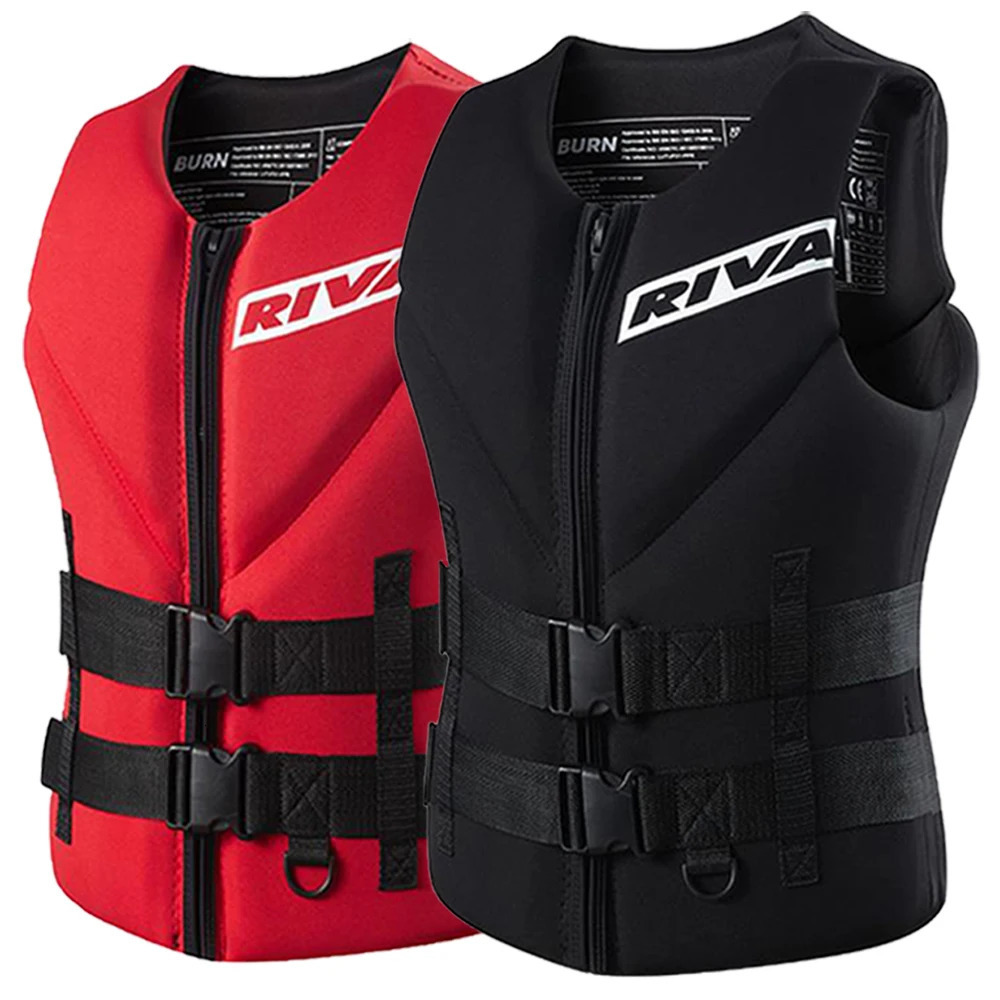 Life Jacket Adults Vest Surf Motorboats Ski Kayak Fishing Wakeboard Raft Rescue Boat Drifting Safety Swimming 240716