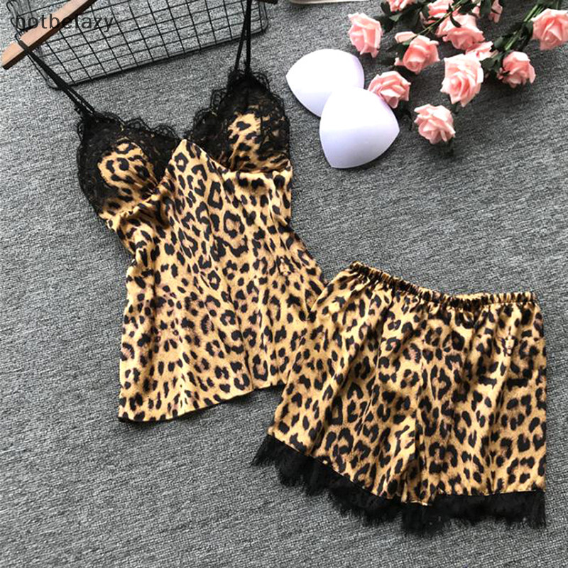 Home Clothing Silk Sleepwear Women Sexy Pajamas Sets Sleeveless Tops Shorts Loungewear 2pcs Disfraz Mujeres Clothes