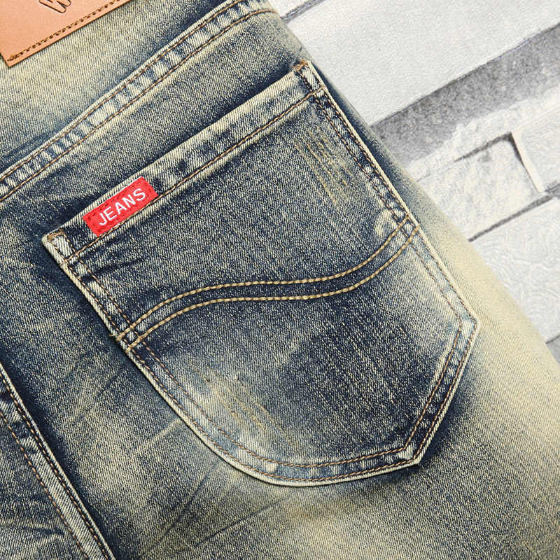 2024 New Denim Shorts Men's Mid pants Straight leg Horse Fashion Brand Summer 5/5 Pants