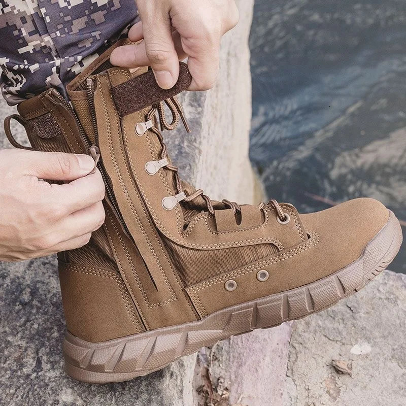 Tactical Boots Men Boots Special Force Desert Combat Boots Outdoor Hiking Boots Ankle Shoes Men Work Safty Shoes 240708