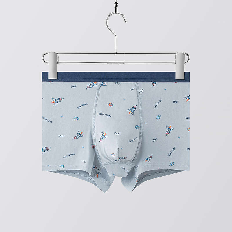 50S Trendy Pure Cotton U Convex 3D Teen Men's Printed Adolescent Student Underwear Male Calecon Mens Underwear Designer Men Boxers Mutande Uomo P