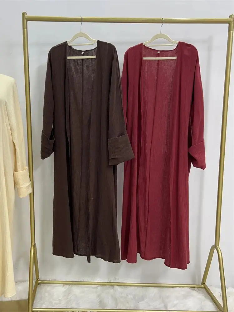 Modest Kimono Abaya Dubai Muslim Sets Islam Kaftan Dresses Ka Robe Femme Musulmane Abayas For Women Caftan Marocain Djellaba 240712