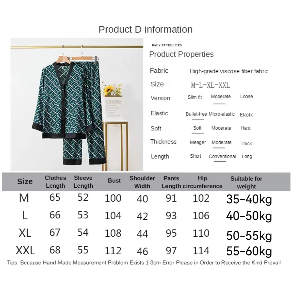 (SG Seller) Lady Faux Silk Polyester Set Sexy Homewear Women's Casual Loungewear V-neck Long Sleeve Pamas Suit