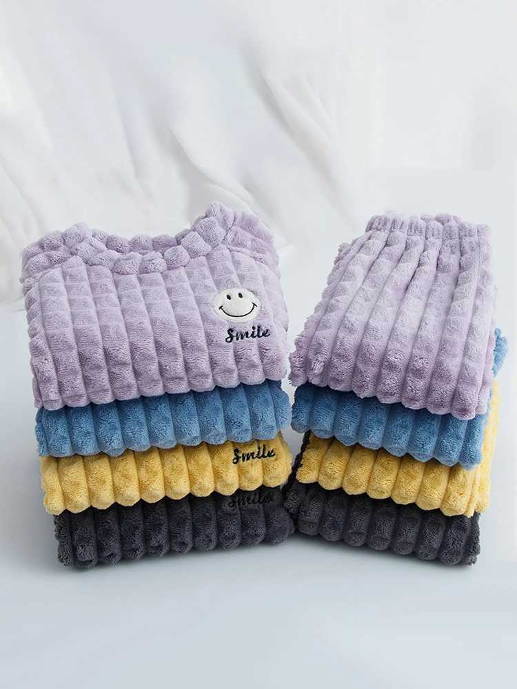 LJMOFA New Winter Childrens Pajama Set Thick Soft Flannel Baby Boys and Girls Long Sleeve Warm Pajama Childrens Home Set T118W240716