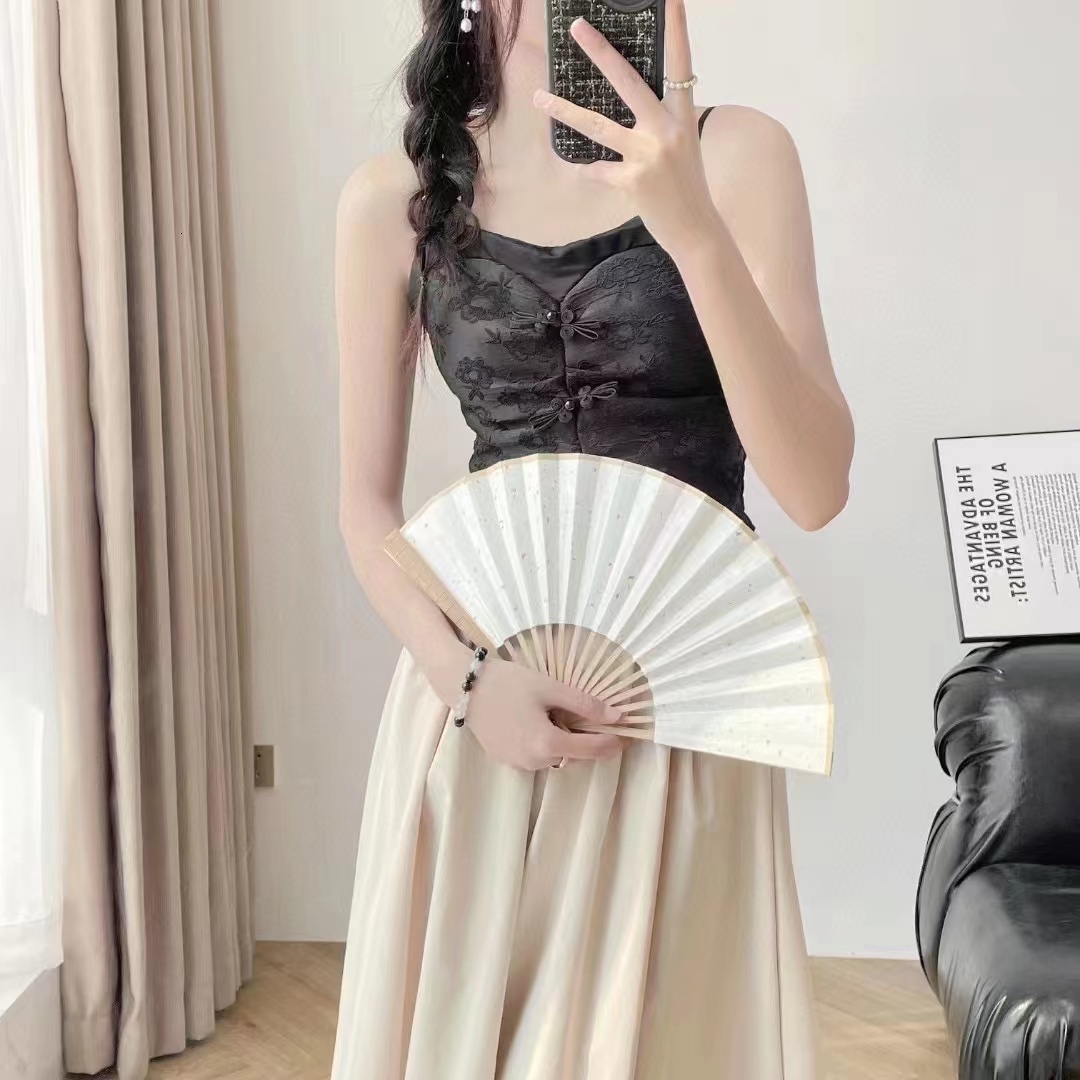 2023 new strapless niche women's outerwear and lingerie top with a pure desire for style, camisole vest