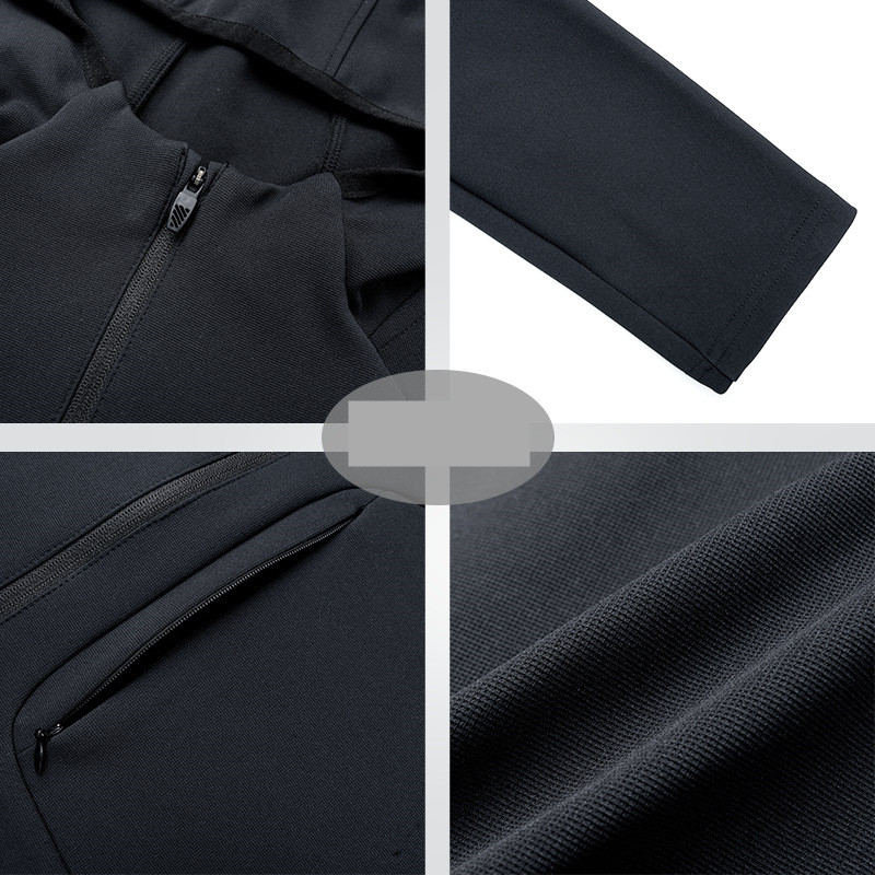 L61181 Men Hooded Jacket Outdoor Sweater Clothes Men Waterproof hoodie sweatshirt Fishing Cycling Hiking Sports Half Zipper Jackets New Style