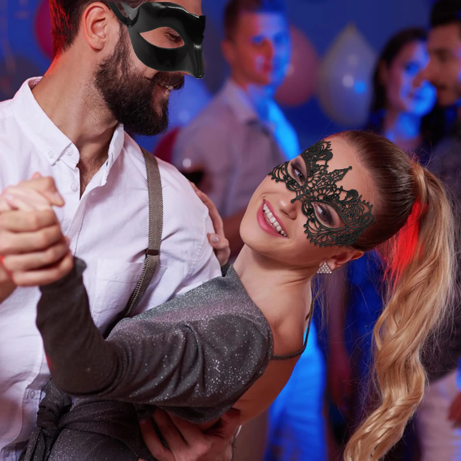 12-48 pieces of female mask Venice soft lace mask carnival birthday dress role playing carnival party discount 240710