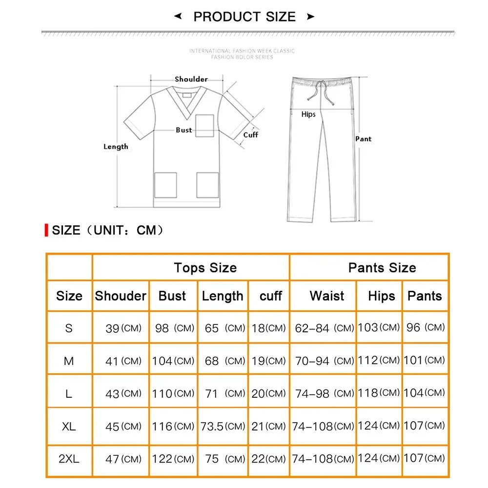 Summer Thin Unisex Scrubs Set for Man Women Beauty Salon Nurse Scrubs Suit Lab Spa Uniforms V-Neck Pet Grooming Work Wear 240715