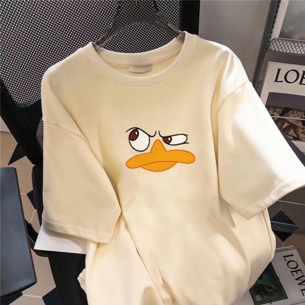 Heavy 100% Cotton Short-Sleeved T-Shirt Women Korean Version Summer Niche Chic Loose ins Men's Trendy