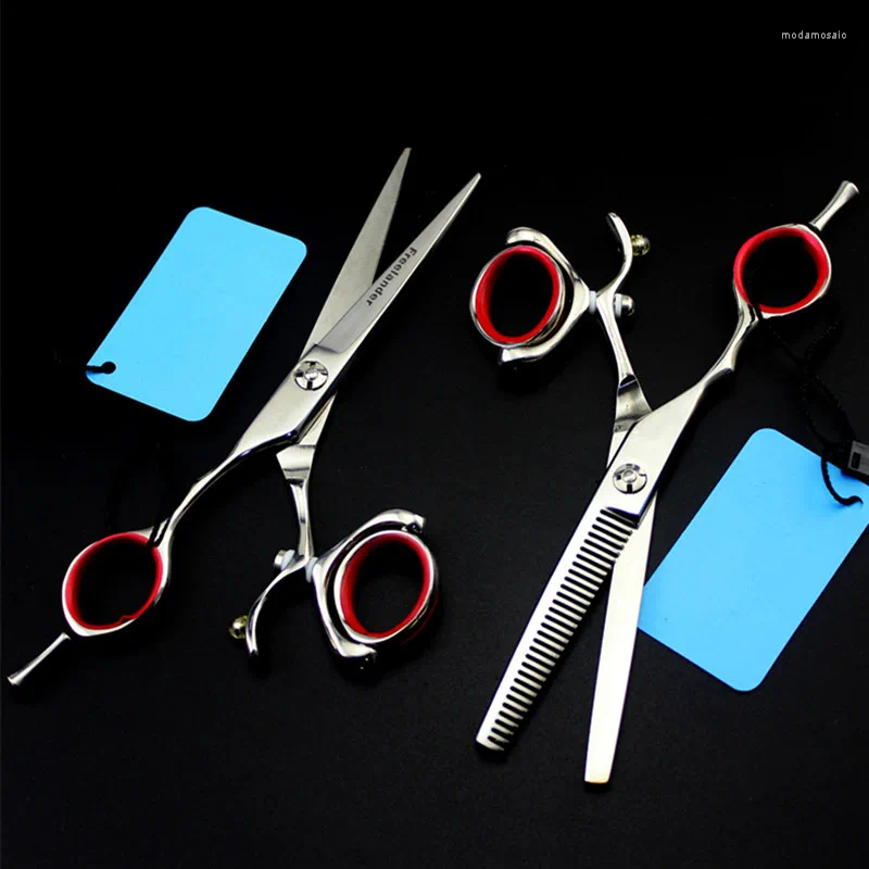 Professional JP 440c Steel Left Handed 5.5 '' Rotate Hair Scissors Haircut Thinning Barber Cutting Shears Hairdresser