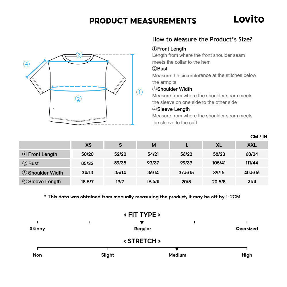 Lovito Casual Plain Structure Line T-Shirt for Women LNE31215 (Multi-color)