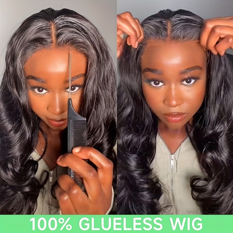 32 Inch 13x4 Body Wave Lace Front Human Hair Wigs 180% Brazilian Wave Lace Frontal Wig For Women Black Long Wig