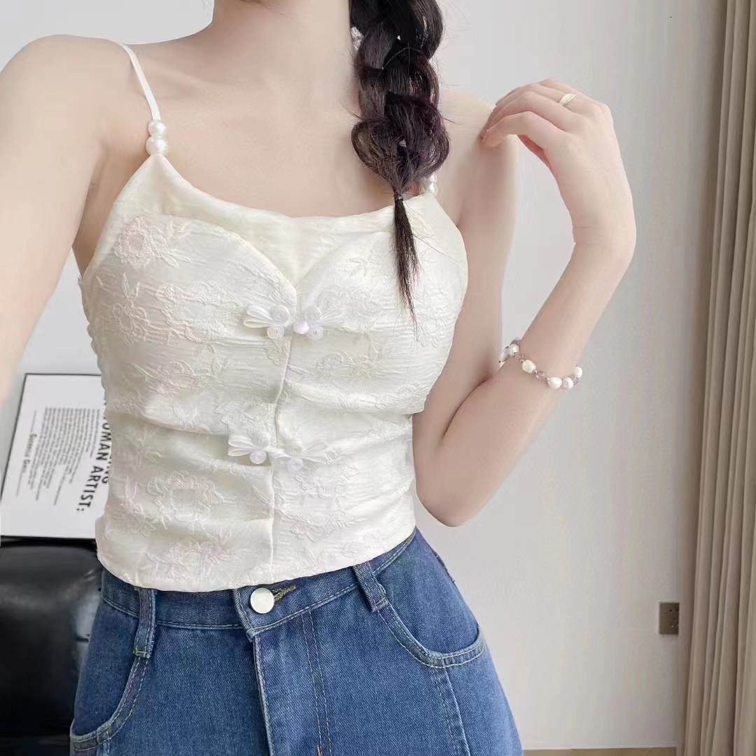 2023 new strapless niche women's outerwear and lingerie top with a pure desire for style, camisole vest