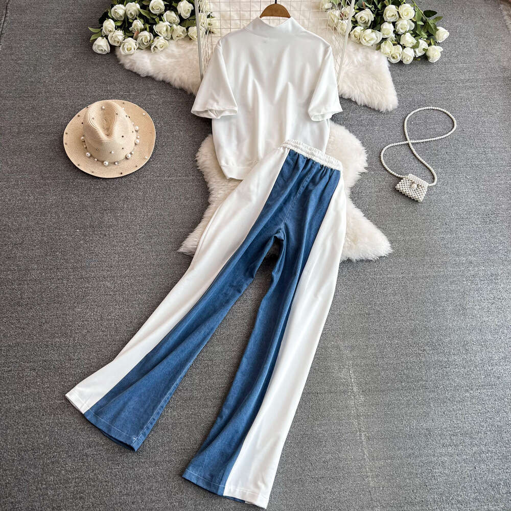Undefined Zip Up Two Piece Set Women New Product Gentle Wind Washable High Elasticity French Non-ironing Ventilation Solid Fashion Temperament Sexy Lo