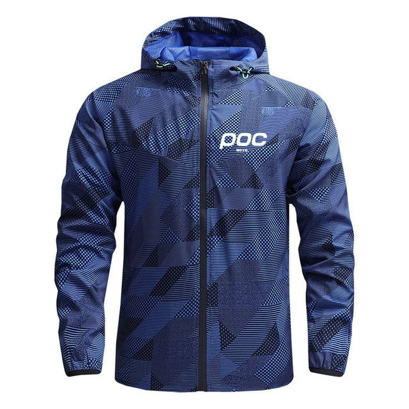 MOTO POC Cycling Jacket Hoodie Windproof Motocross Bicycle Clothes Outdoor Sports Mtb Jacket Bike Breathable Men Windbreake 240719