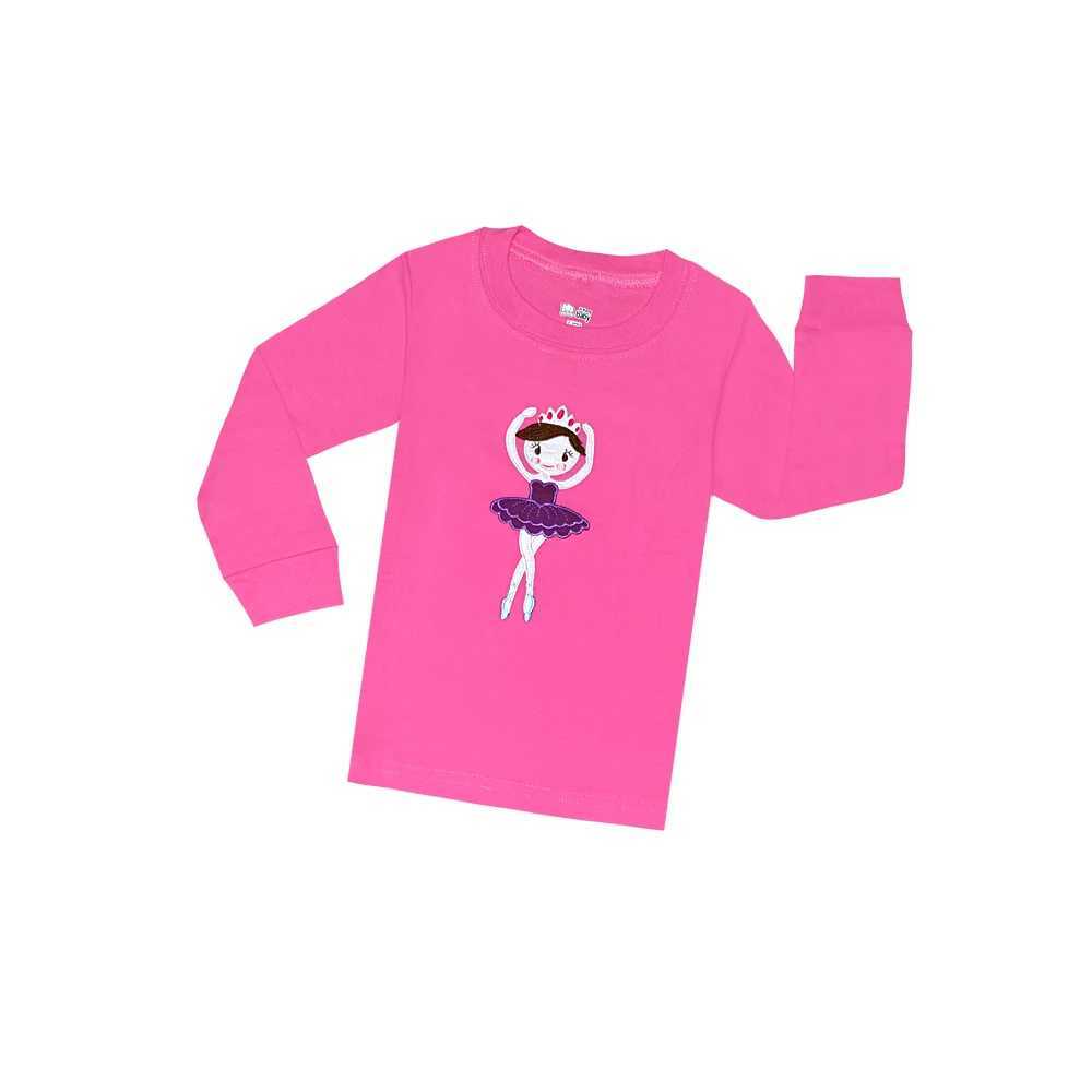 Preschool Baby Pajama Set Ballet Dance Girls Pajamas Childrens Pajamas Cotton Childrens PajamasW240716