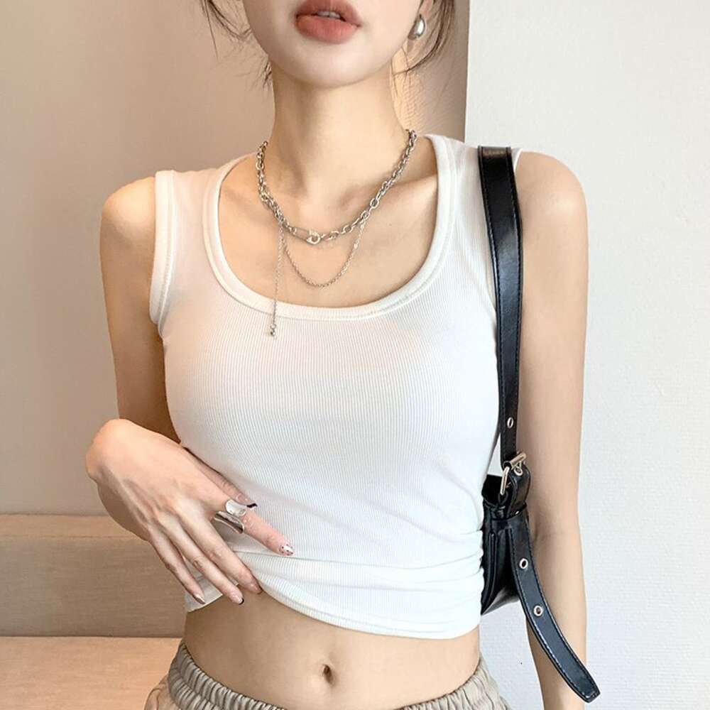 Shipped camisoles, vests, underwear, summer new style, slim fit base shirt, women's outerwear, sleeveless, versatile
