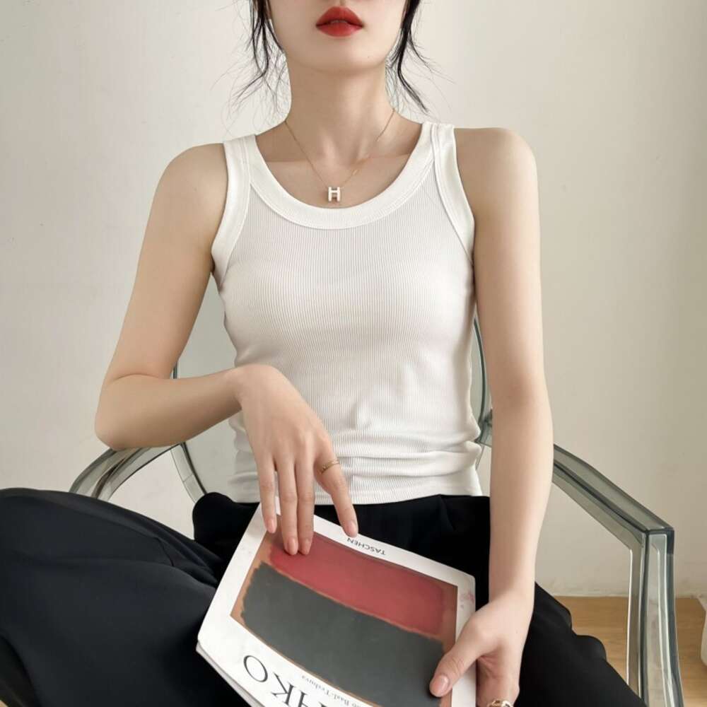 Women's Tanks Luxury Handmade 3D Flowers Sexy Sleeveless Tank External Wear Internal Slim White Bottom Vest Suspender Top 2024 Spring/summer