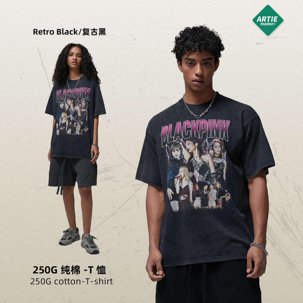 Fashion Loose Versatile Short-sleeved Casual Slim Streetwear Harajuku Print Vintage Quick Drying Bottoming Skinny Base Slim-fit Lace Stretch Casual Un