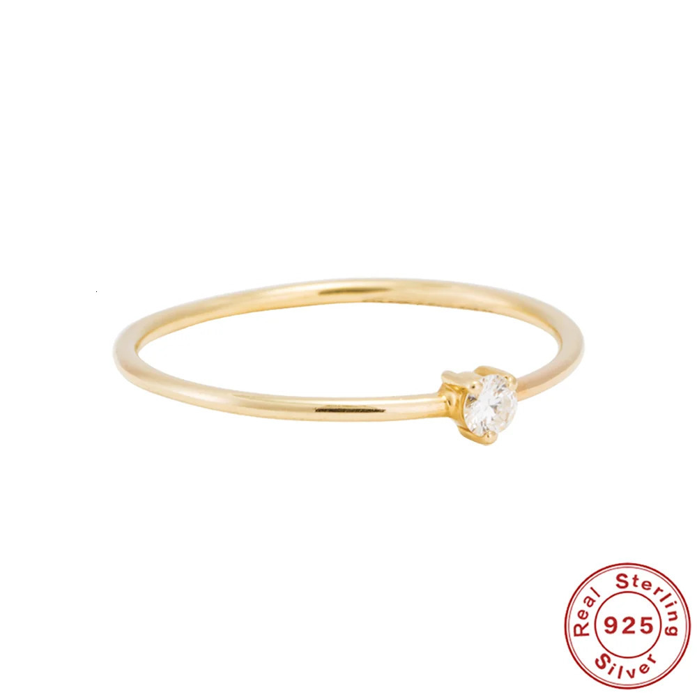 ROXI 18K Gold Plated Ring Suitable for Women 0.1ct Test D Molybdenum Diamond Card Ring Wedding Ring Engagement Bride Regular Ring 240805