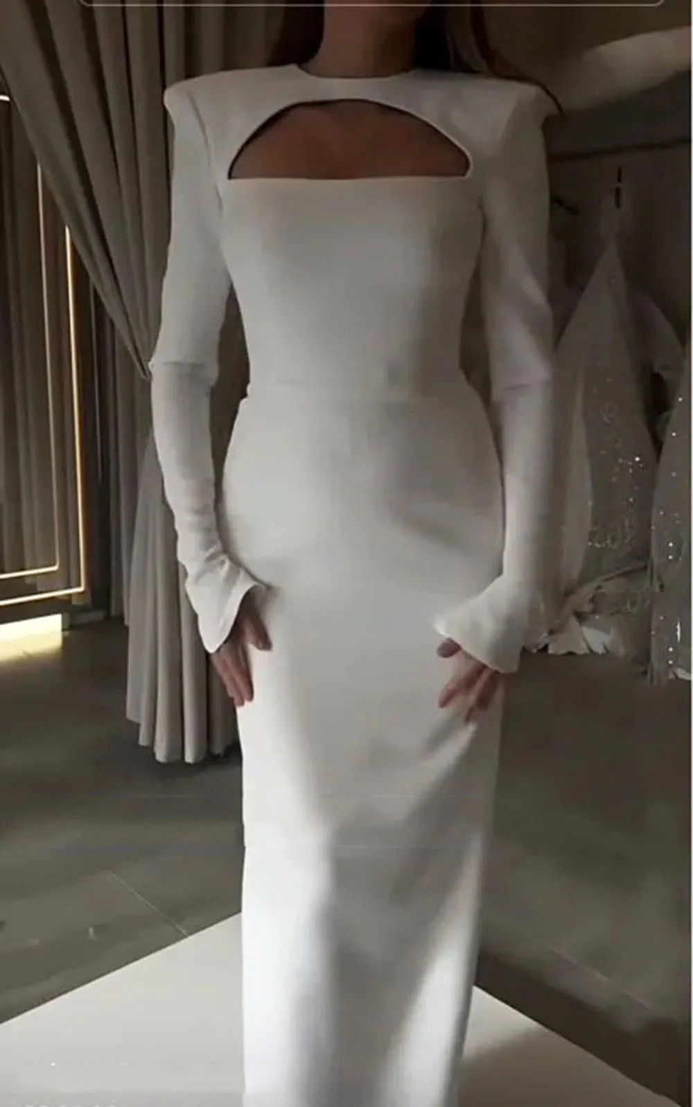 Msikoods Elegant Black Arabia Prom Dresses Mermaid Long Sleeves Muslim Formal Evening Dresses Women Party Gowns 2024 240709