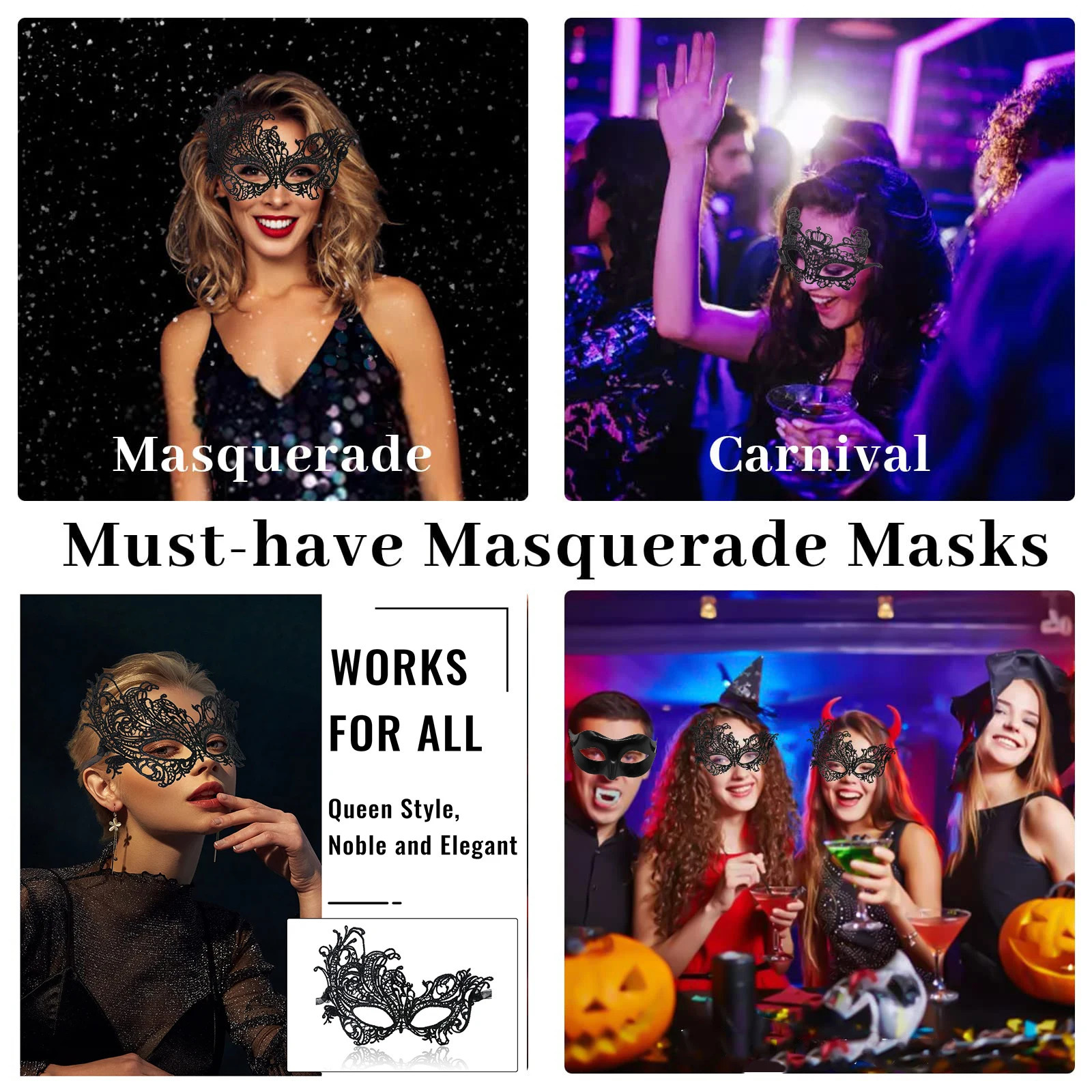 12-48 pieces of female mask Venice soft lace mask carnival birthday dress role playing carnival party discount 240710