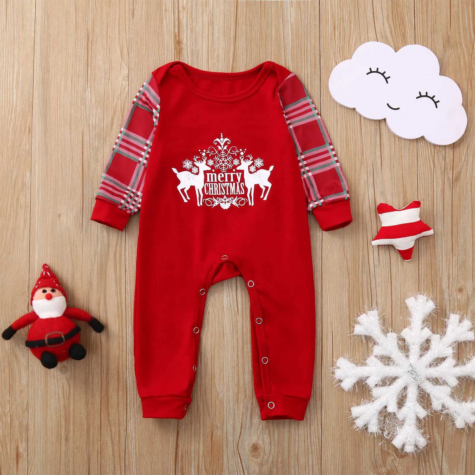 Girls winter clothing baby boys and girls sleepwear sets Christmas letter printing family sleepwear childrens sleepwear 4tW240716