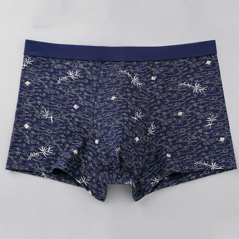 Printed Flat Underwear, Pure Cotton Men's Printed Square Underwear Designer Boxers Calecon Men Underwear Designer Boxers for Men Boxer