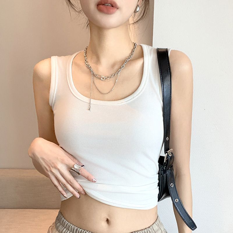 Camisole vest, interior, summer new slim fit base shirt, women's exterior, sleeveless and versatile